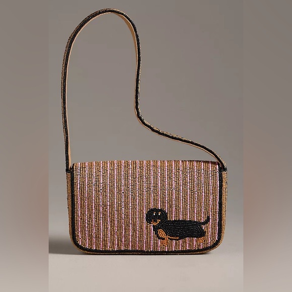 Price Firm - ANTHRO Fiona Beaded Bag - Dachshund - Picture 4 of 15